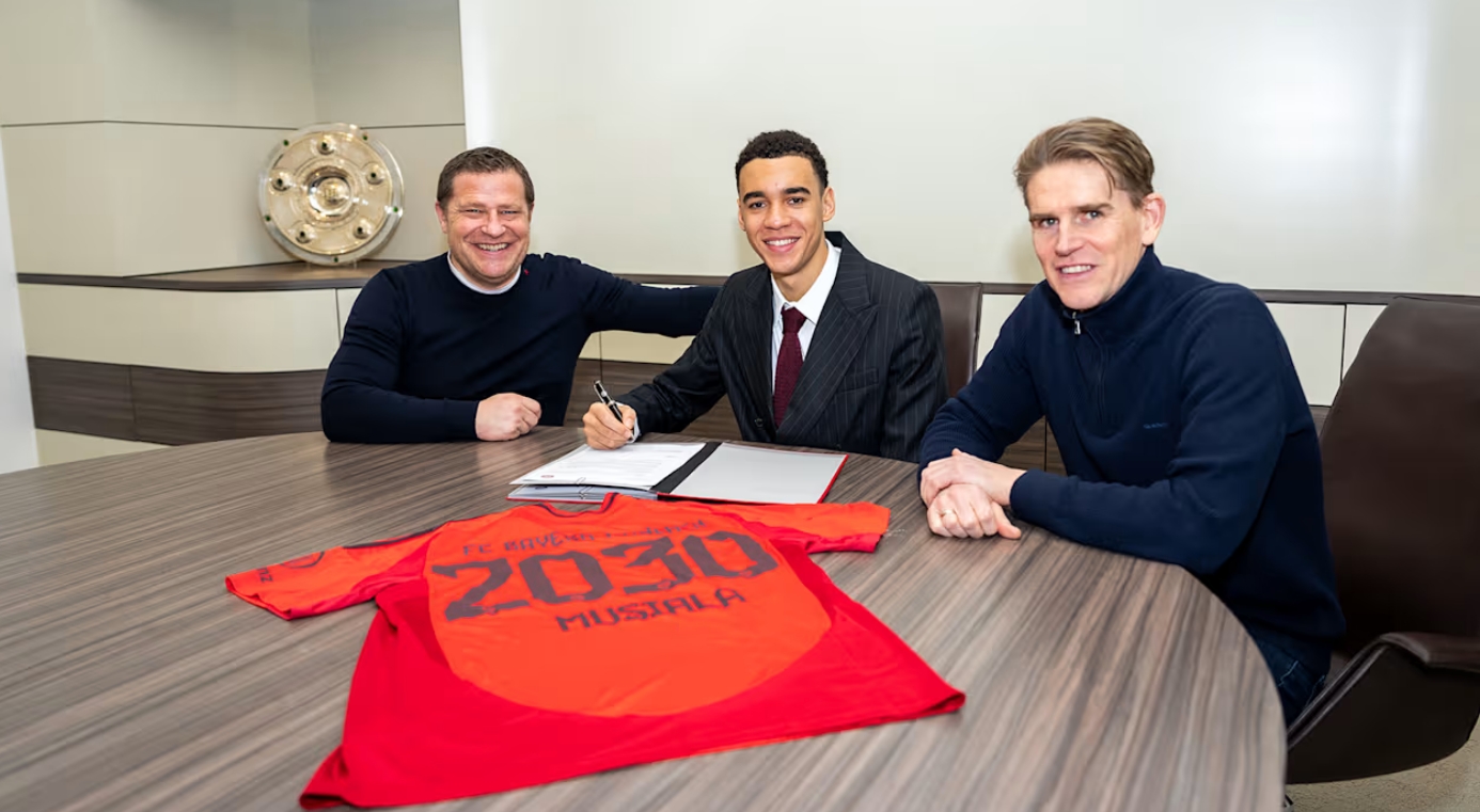 金年会金字招牌诚信至上德国足球最大合同！穆西亚拉5年年薪超1.25亿，第4年解约金1.75亿