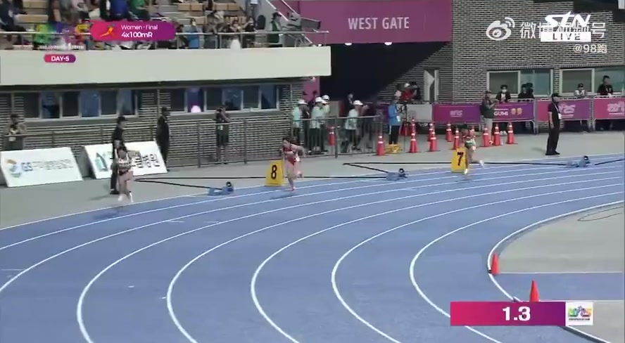 金年会金字招牌诚信至上亚锦赛女子4x100m接力：中国队43秒28轻松夺冠！陈妤颉两小时两金